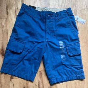 NWT Gap blue boys cargo shorts. Size 12